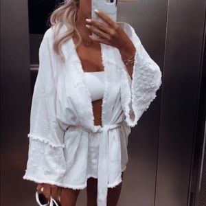 Zara swim coverup kimono